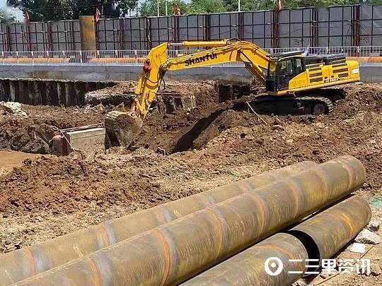 辽阳站前大变样 大型人防公交枢纽工程建设火热进行中